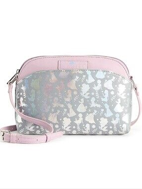 NWT! Disney Princes Holographic Crossbody Bag Purse